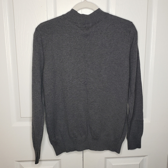 Ovis Cashmere Vneck Fine Knit Wool Sweater Minimalist Contemporary M - Picture 6 of 8